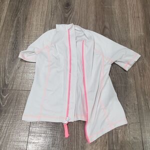 Girls Swimmimg Top Size 6/6X Cat & Jack White Swimming Top